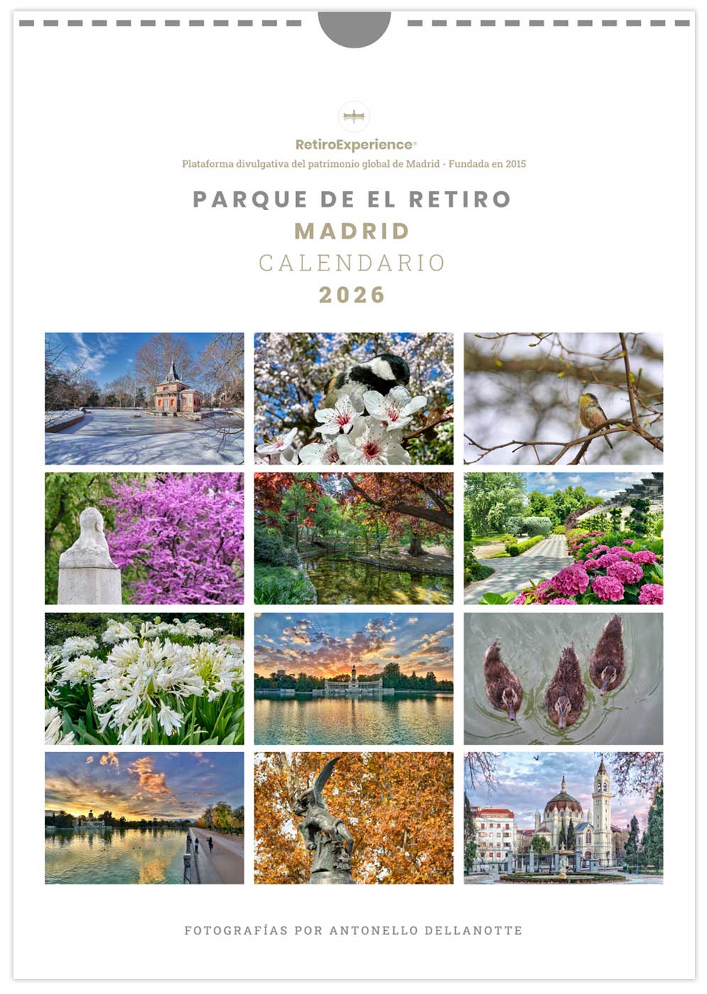 Calendario Parque de El Retiro 2026